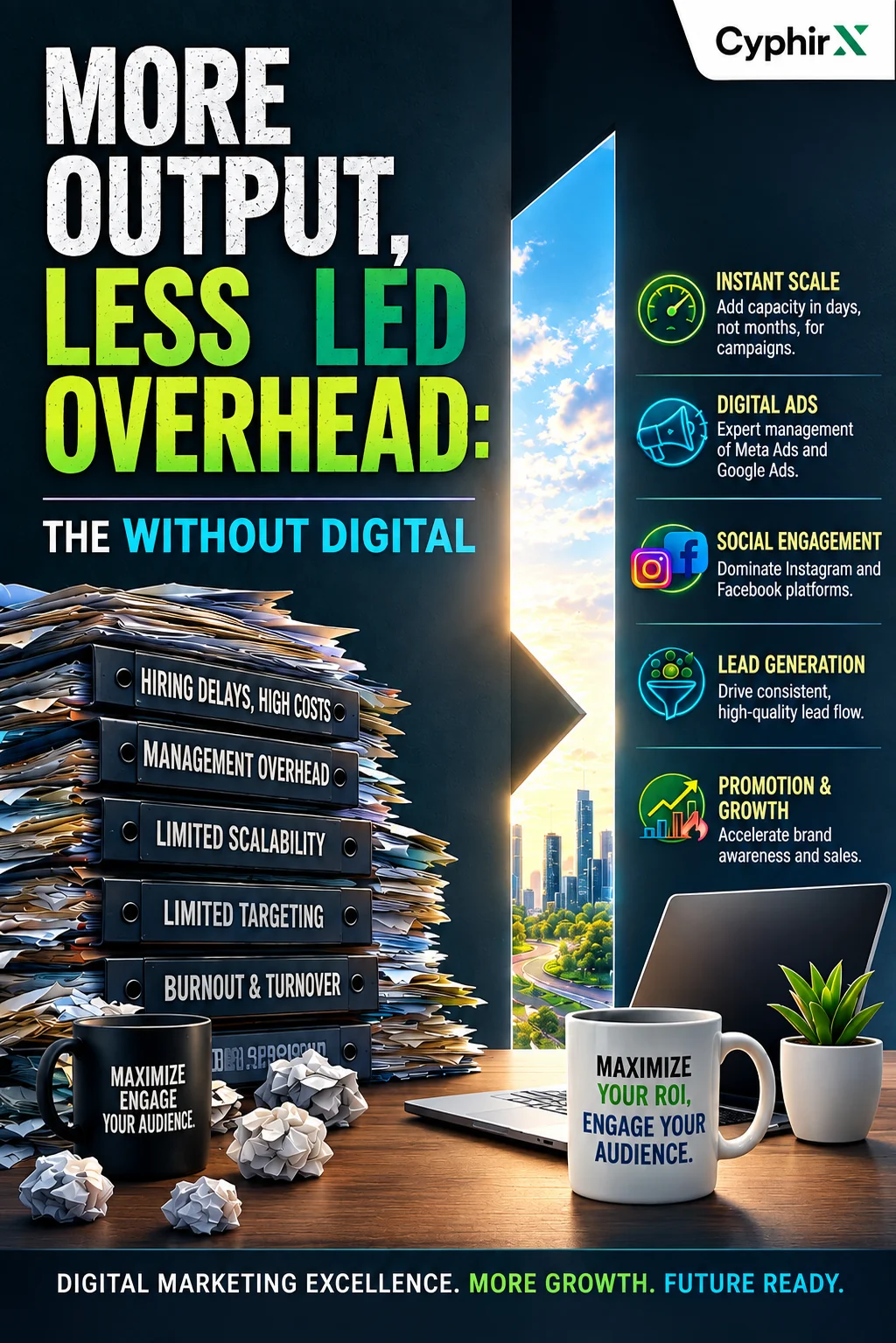 More Output, Less Overhead: The Digital Marketing Advantage